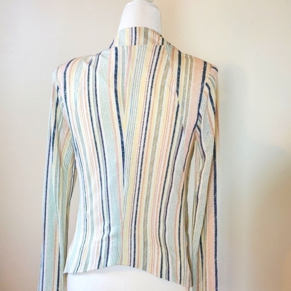 BCBGENERATIONS stripe print tuxedo blazer sz. XS - Picture 9 of 14